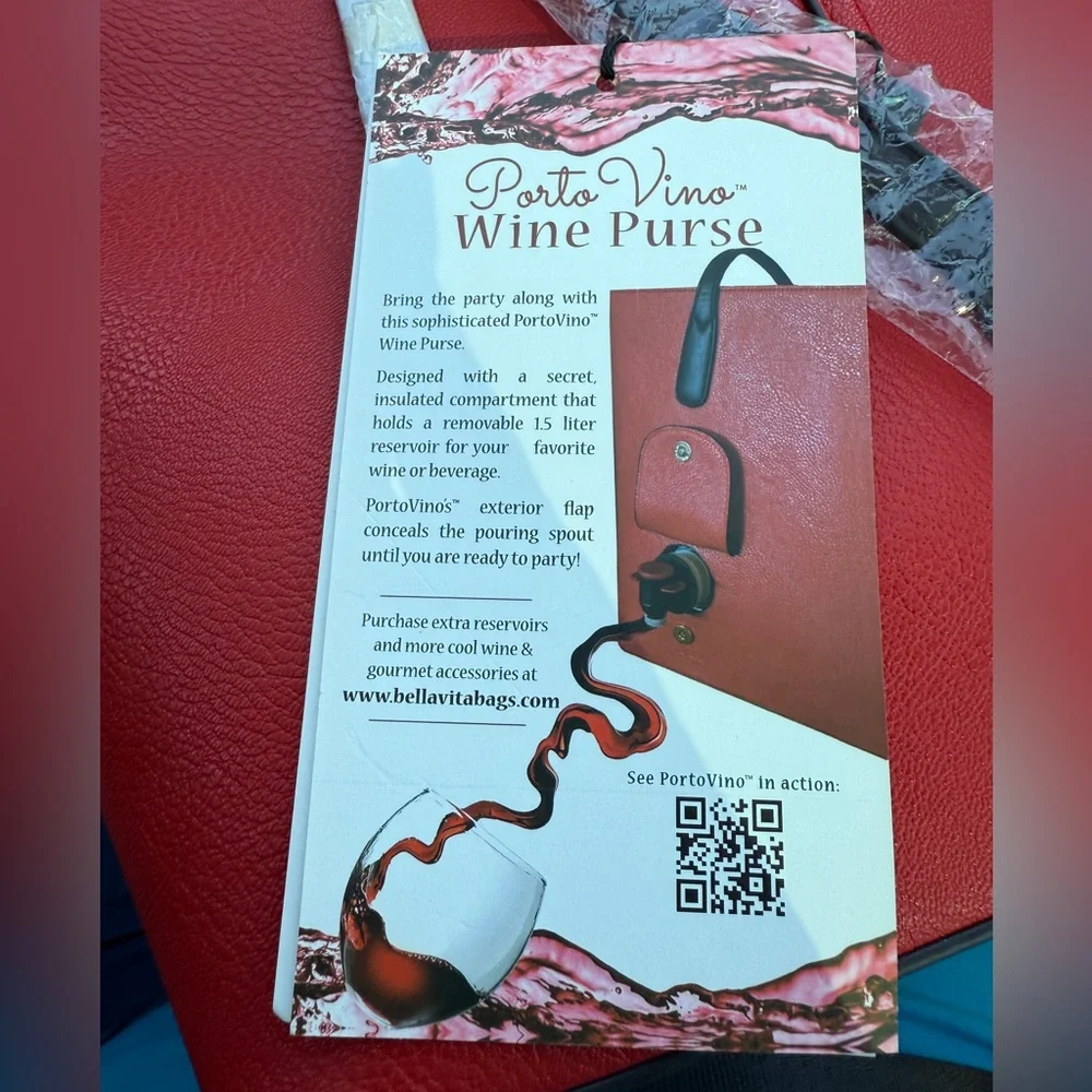 PortoVino Red Wine Purse Carry Your Drink Anywhere